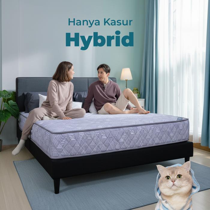 Kasur Busa In The Box Hybrid Ukuran 200X200 (Super King) Free Bantal