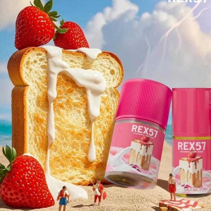 REX57 STRAWBERRY MILK TOAST 30ML 30MG SALT NIC