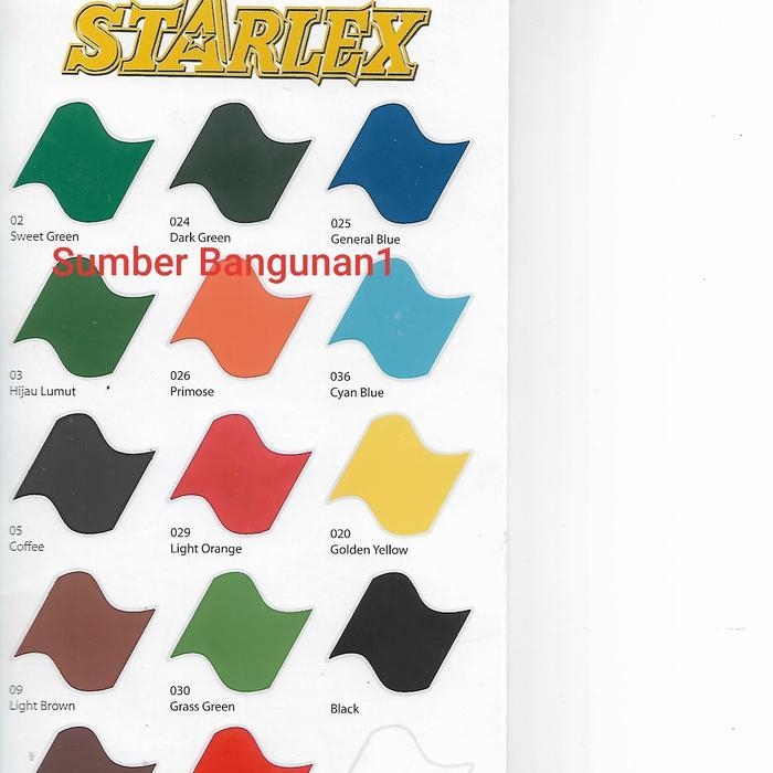 Starlex Cat Genteng Trotoar Tembok 1Kg