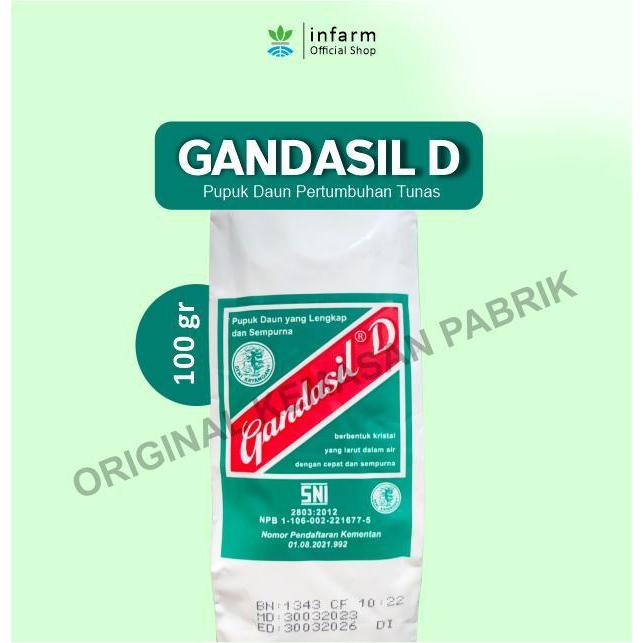 INFARM - Pupuk Daun Gandasil D 100gr untuk Gandasil D Pupuk Daun Original Infarm Pupuk Fase
