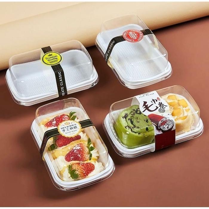 Terlaris Premium Korean Tray Persegi Panjang / Mika Dessert Tempat Kue Gulung SALE