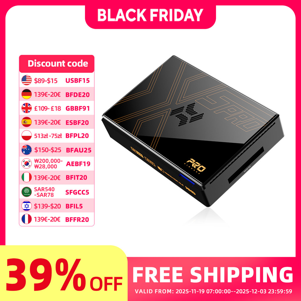 Kinhank Super Console X5 Pro Retro Video Game Consoles Plug And Play 4T With 16000 Games For