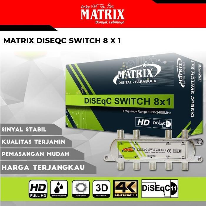 hanimayas - matrix diseqc switch 8x1 tv parabola multi output