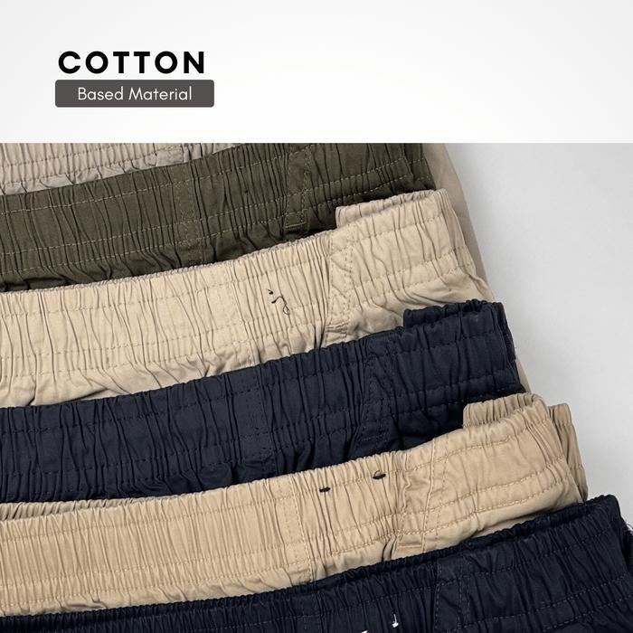 73zqe- Rbj Celana Pendek Karet Cargo Pria