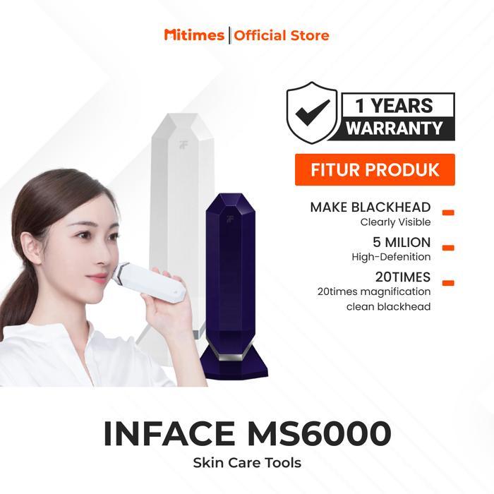 Inface Rf Massager Ms6000 Alat Pijat Wajah Elektrik Rf Infrared Beauty Device