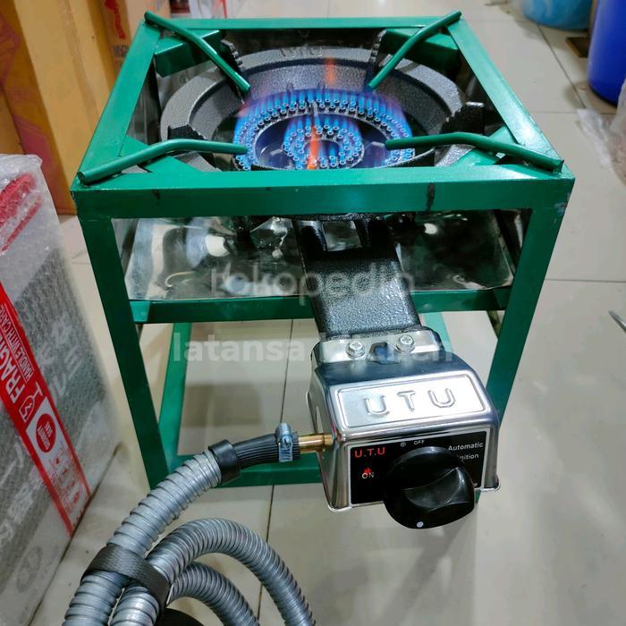 kompor gas 1 tungku 1set lengkap / kompor gas besar api seribu