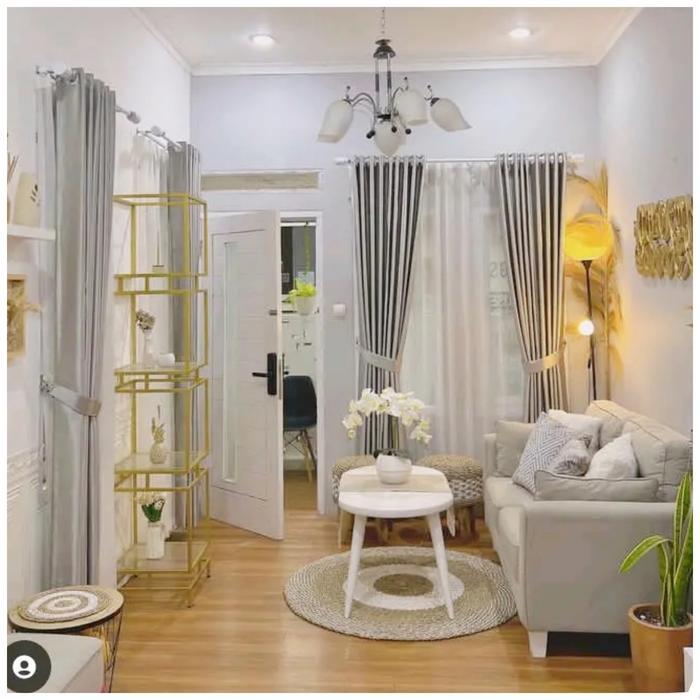 FMLY- Gorden Vitrase Polos Import Minimalis Daleman Puring Gorden Putih Model Ring Smokring