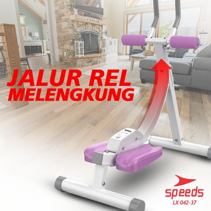 SPEEDS AB Coaster Alat Olahraga Fitness Rumah Ab Roller Abdominal 042-37