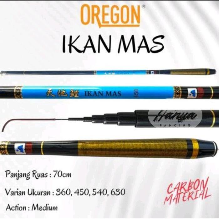 JORAN TEGEK OREGON IKAN MAS 360 450 540 CARBON