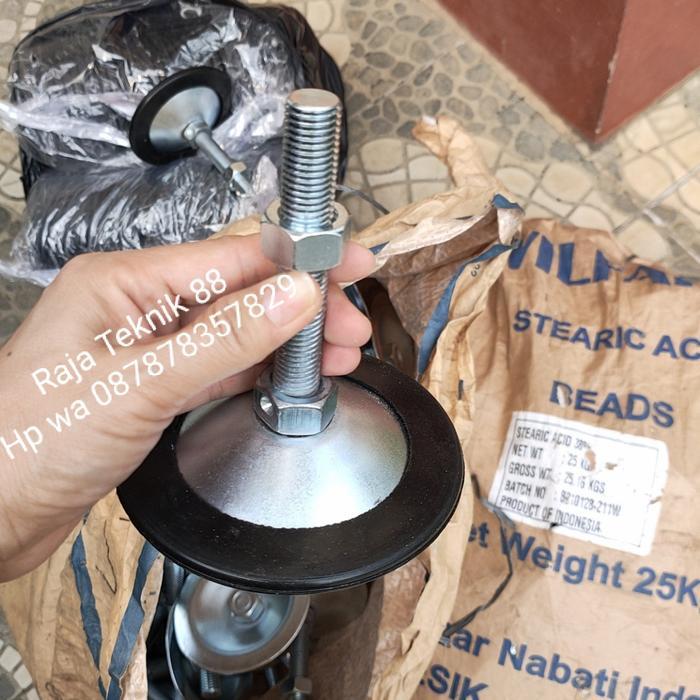 adjuster foot M16 + karet Kualitas Bagus /foot adjuster M16 + karet  Siap Kirim