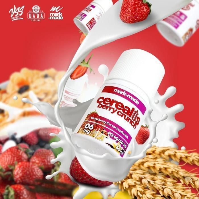 MARK-MADE CEREALIS BERRY CRUNCH 60ML STRAWBERRY CEREAL VANILLA MILK