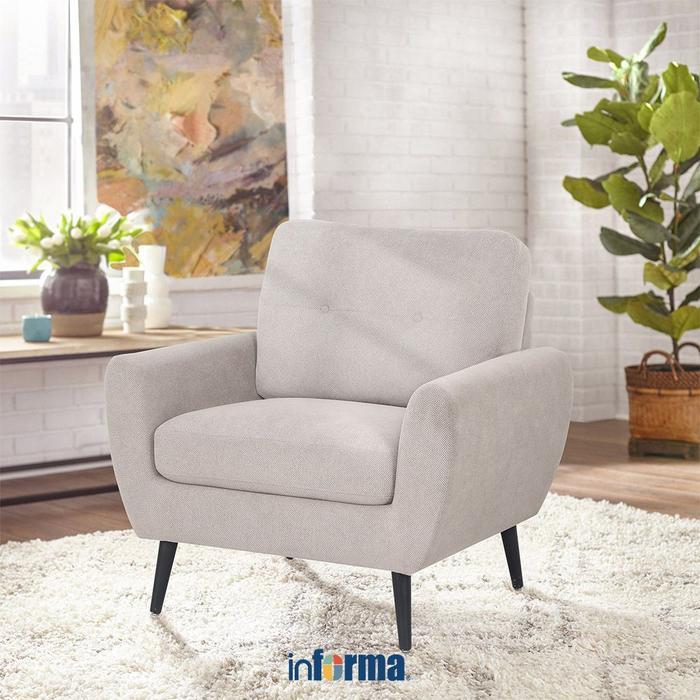 Informa Osaka Set Sofa Fabric - Cokelat Muda Tempat Duduk Empuk Sofa Ruang Tamu Furniture Indoor