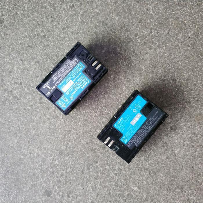 Baterai Ori Canon Lp-E6 Batre Batrei Bekas Lpe6 6D 70D 5Dii 5Diii Eosr Promo