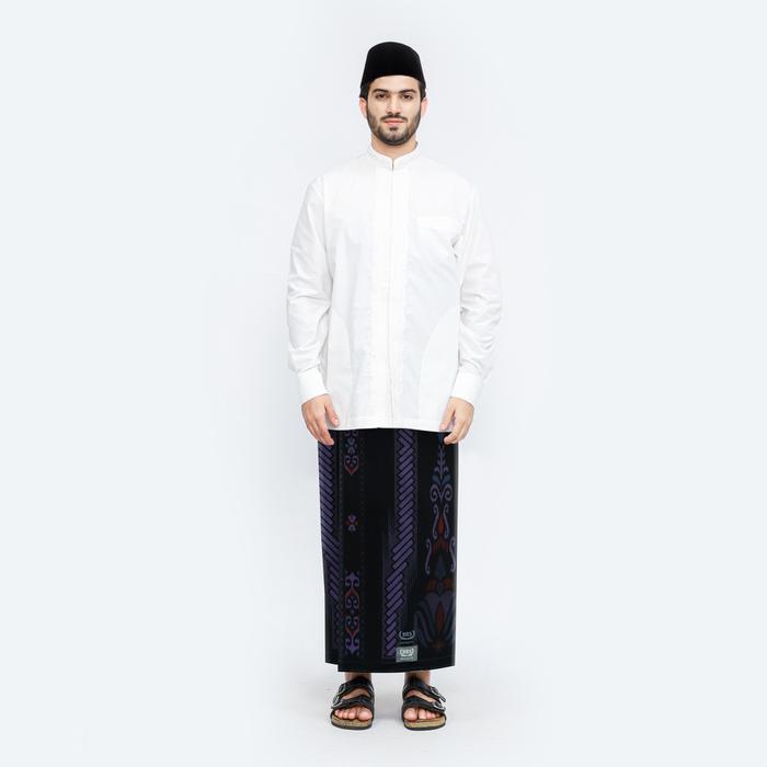 TERMURAH Sarung BHS Infinity Silver Motif V32 PKA SJ Hitam Ungu READY STOCK