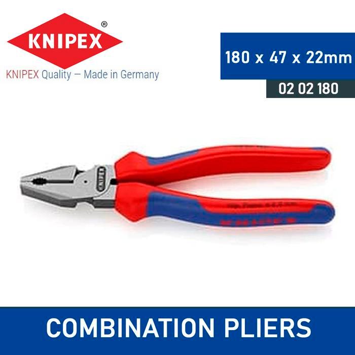 Tang Kombinasi Knipex 02 02 180 High Leverage Combination Pliers