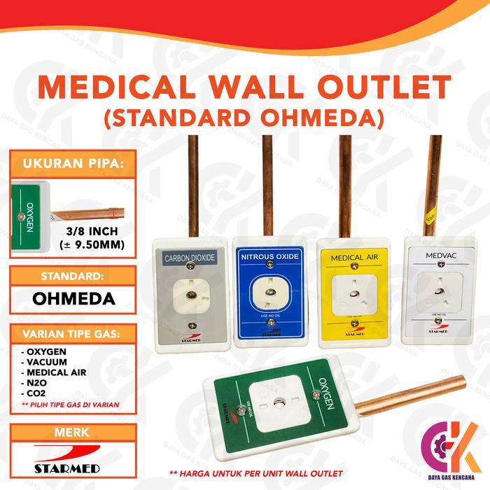 Starmed Wall Outlet Gas Medis Standard Ohmeda - Medical Gas Outlet