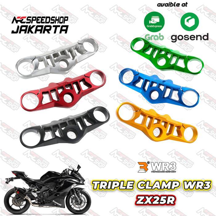 Segitiga Stang motor WR3 Kawasaki ZX25R ZX 25 R ZX 25R - Blue