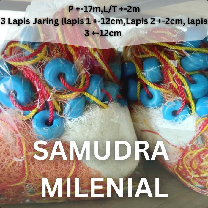 Jaring Udang Fishing Net Siap Pakai Lengkap Komplit Set 3 Lapis Murah