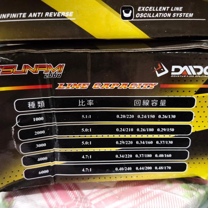 Terlaris- Reel Daido Tsunami Pilihan 1000 2000 3000 4000 -Gratisongkir