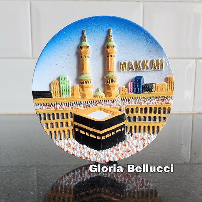 souvenir makkah arab saudi tempelan kulkas magnet mekkah kabah mecca