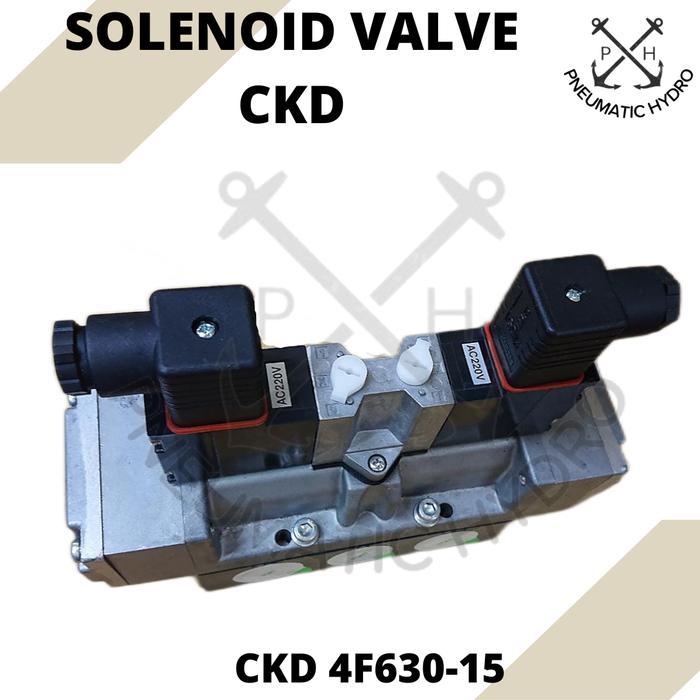 Gercep Selenoid Valve Pneumatic 1/2 Ckd 4F630-15 Terlaris