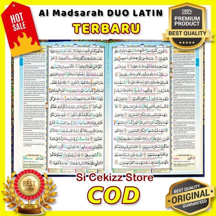 Al Quran - Al Madrasah Duo Latin Sambung - A4 Besar - Original Alqosbah