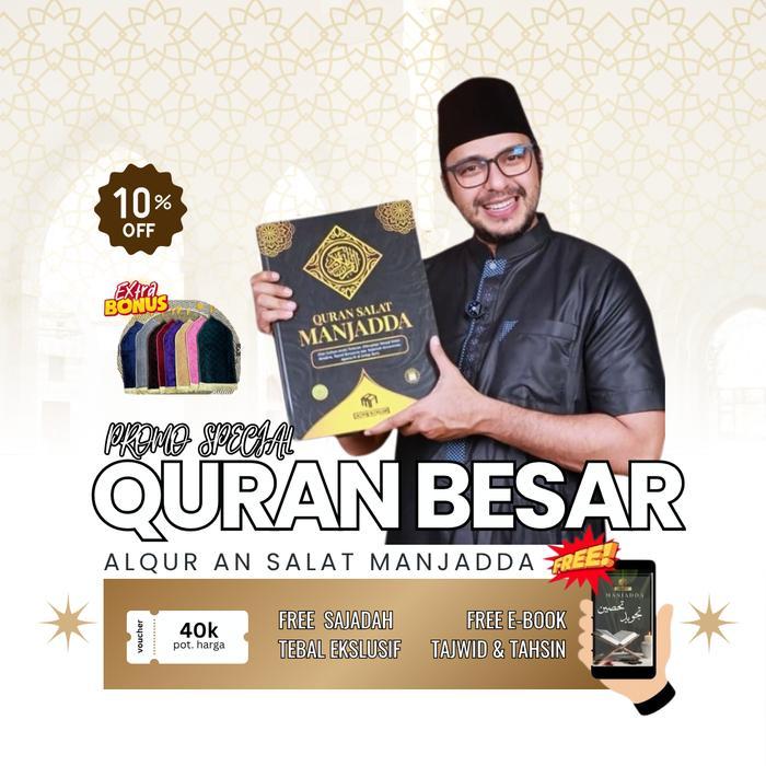 Al Qur'An Salat Manjadda Huruf Besar Tajwid Berwarna & Terjemahan Memudahkan Bacaan Salat Qur'An