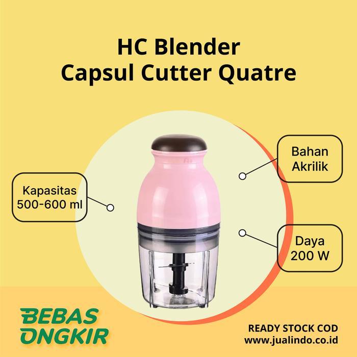 HC Blender capsul Cutter quatre/Blender kapsul serbaguna - Pink