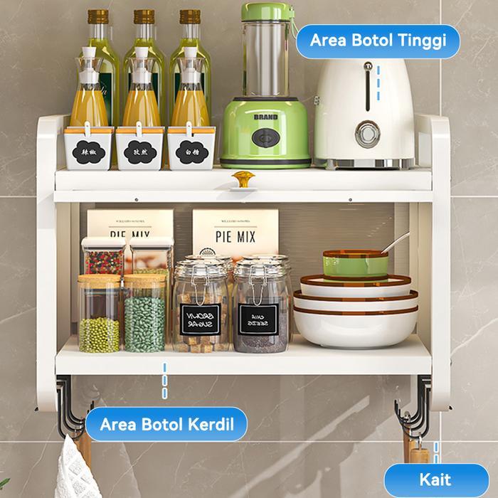 Lemari Dinding Dapur / Rak Dapur Gantung / Rak Bumbu Dapur Dinding / Lemari Dapur Gantung / Rak
