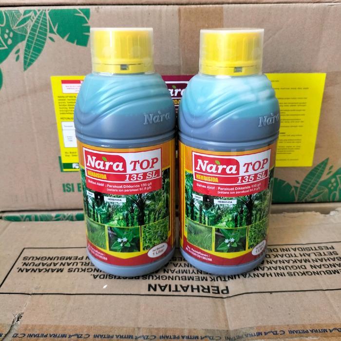 Herbisida Kontak Paraquat Naratop 135 SL 1 Liter Obat Pembasmi rumput