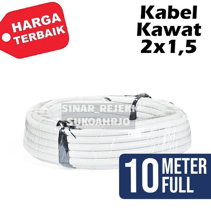 KABEL KAWAT 2x1.5 KABEL KAWAT ROLL 19 METER (( BACA DESKRIPSI  ))