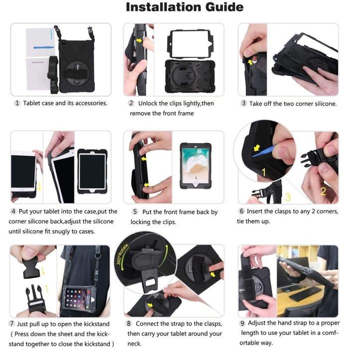 surface pro 7 6 5 4 Armor defender pro 7 plus tali strap