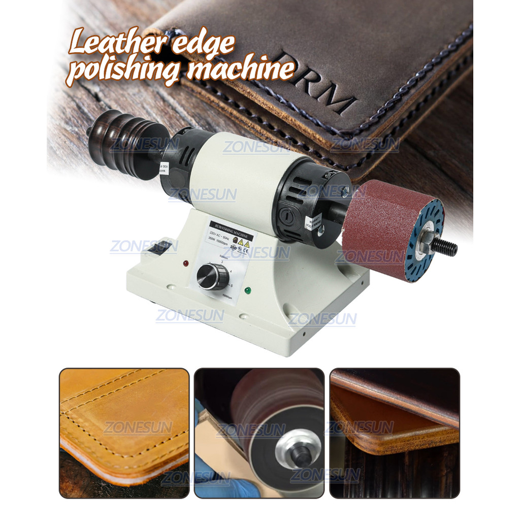 Zonesun Leather Edge Polisher For Leather Burnishing Machine Ebony