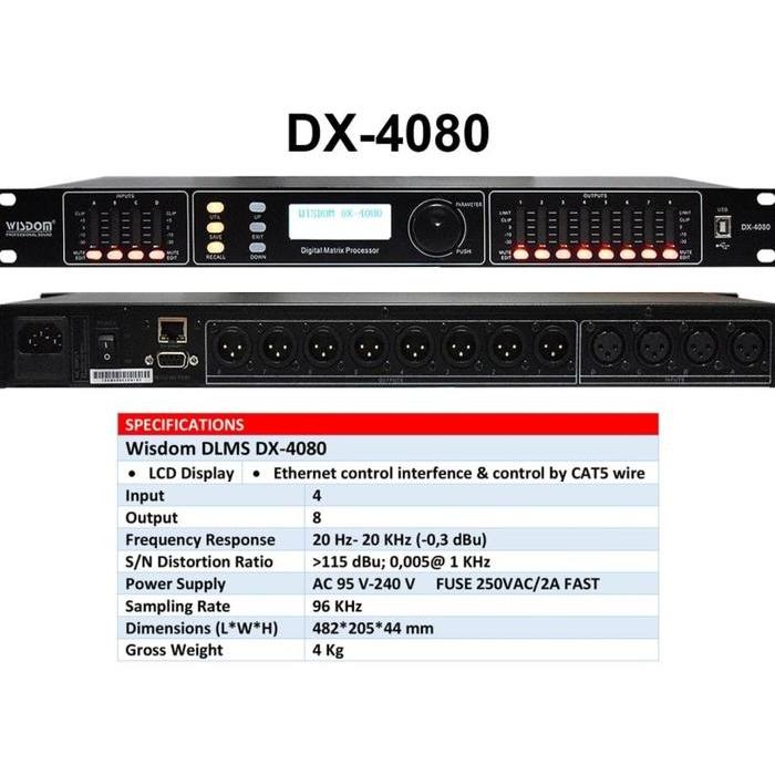 Speaker Management Wisdom Dx4080 Dlms Wisdom Dx 4080