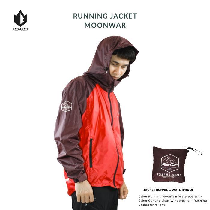 Eiger - Jaket Running Bogaboo Seri MOONWAR Waterrepellen Windbreaker Ultralight - Jaket Gunung Lipat