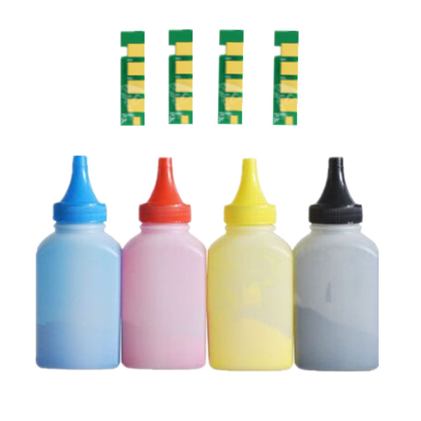 4 X Refill Color Toner Powder + 4 Chip Clt-409S Clt 409S Clt-K409 Toner Cartridge For Samsung