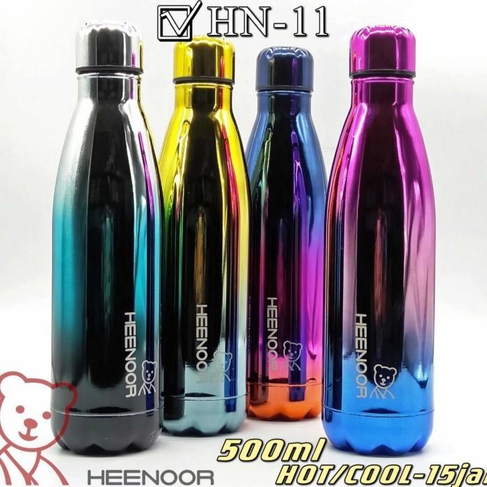 TERMOS TUMBLER BOWLING RAINBOW HEENOOR STAINLESS 500ML BOTOL MINUM