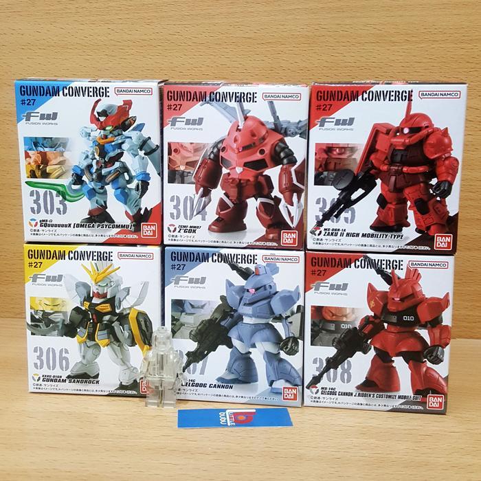 FW GUNDAM CONVERGE #27 [#303 GQuuuuuuX #304 Z'GOK (SEED FREEDOM) #305 Char Zaku II HM #306 Sandrock