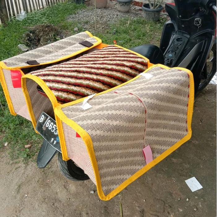 Promo Keranjang Motor/Tas Motor/Tas Obrok/Tas Belanja Motor Bahan Goni Tebal Original