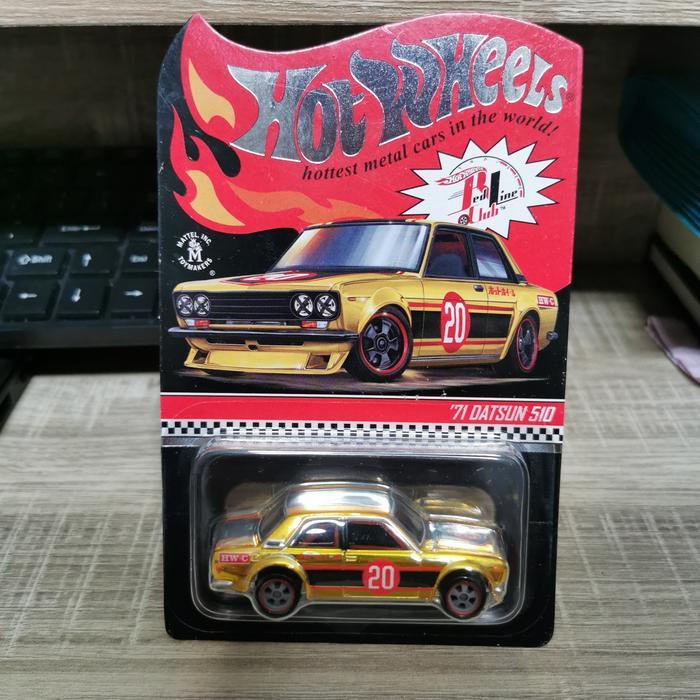HOTWHEELS RLC 71 DATSUN 510 GOLD