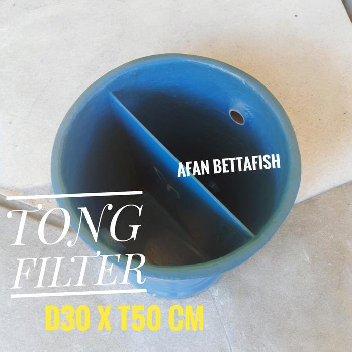 Tabung Tong Filter Fiber D:30 X T:50 Filter Bak Kolam Koi Ikan / Tong Ukuran M Medium