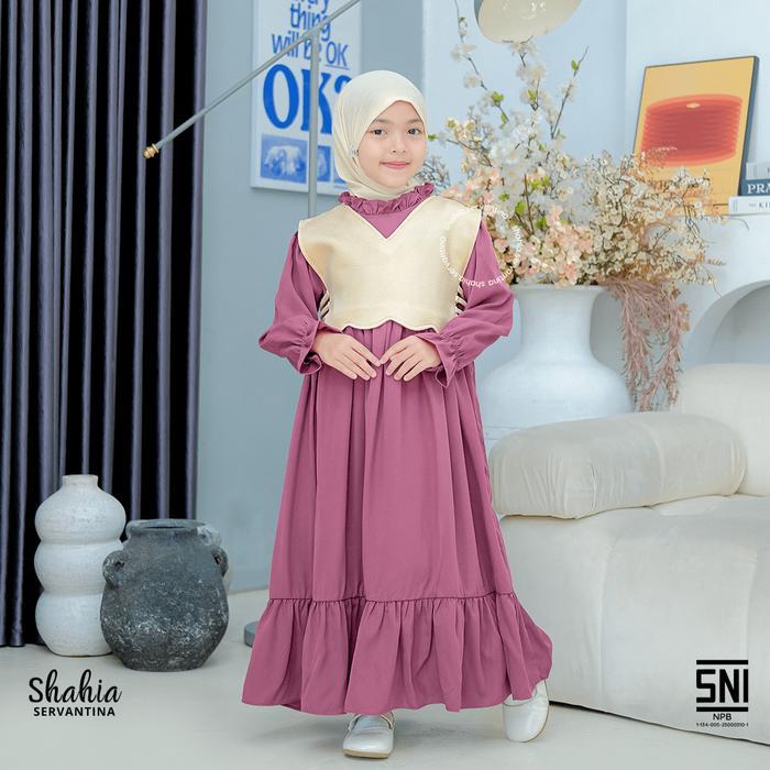 ORIGINAL Shahia Servantina - Belva Dress gamis anak perempuan READY STOCK
