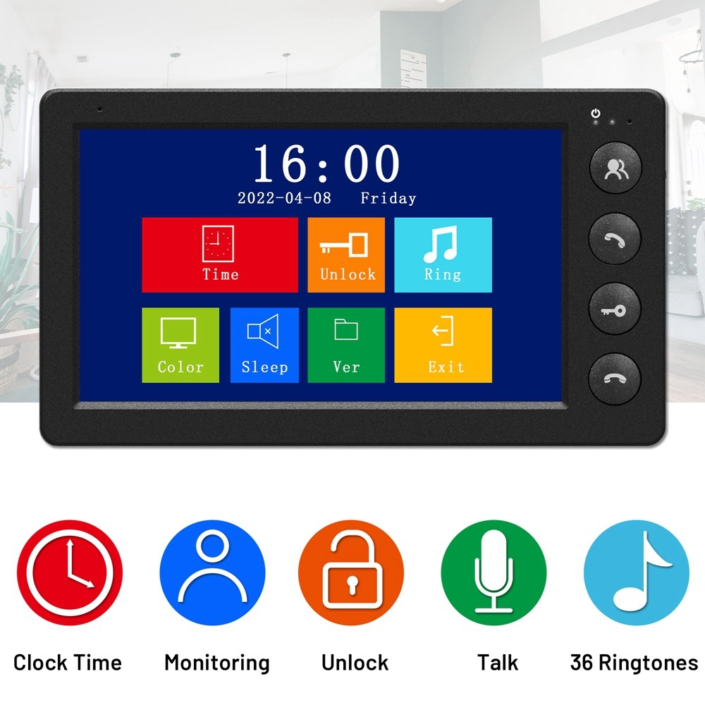 - Indomita Interkom Berkabel Untuk Rumah Telepon Pintu Video Rfid