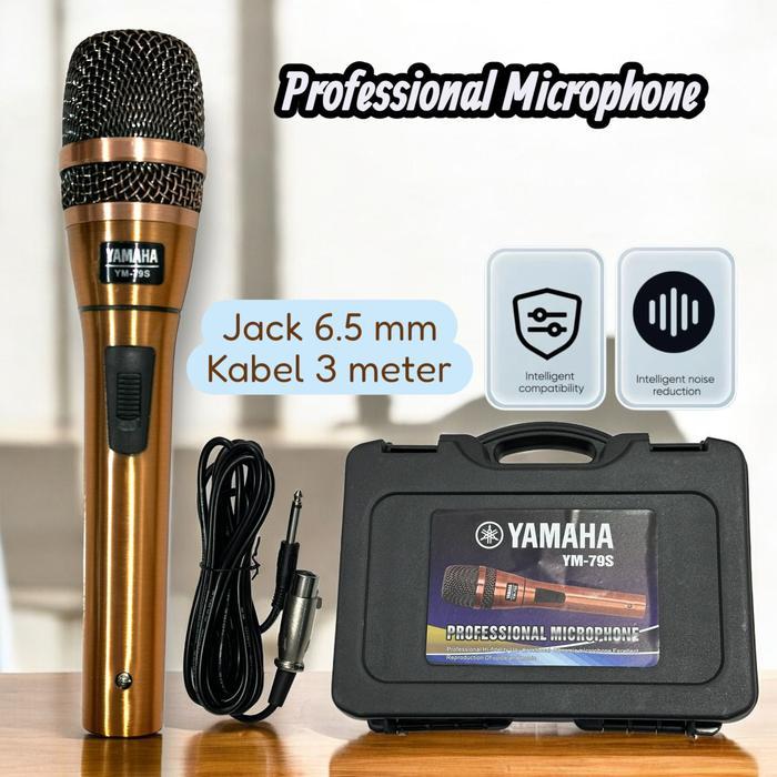 Mic Karaoke Microphone Kabel Yamaha Ym-79S