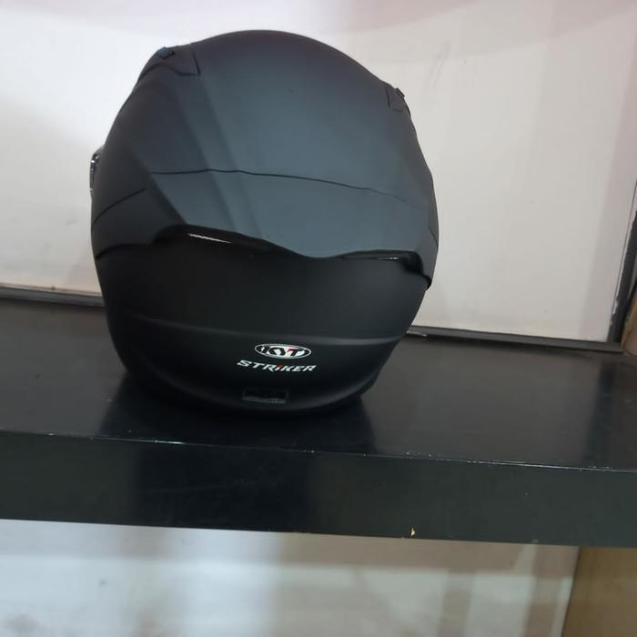 TERLARIS Helm KYT Stiker Solid Hitam doff tt course READY STOCK