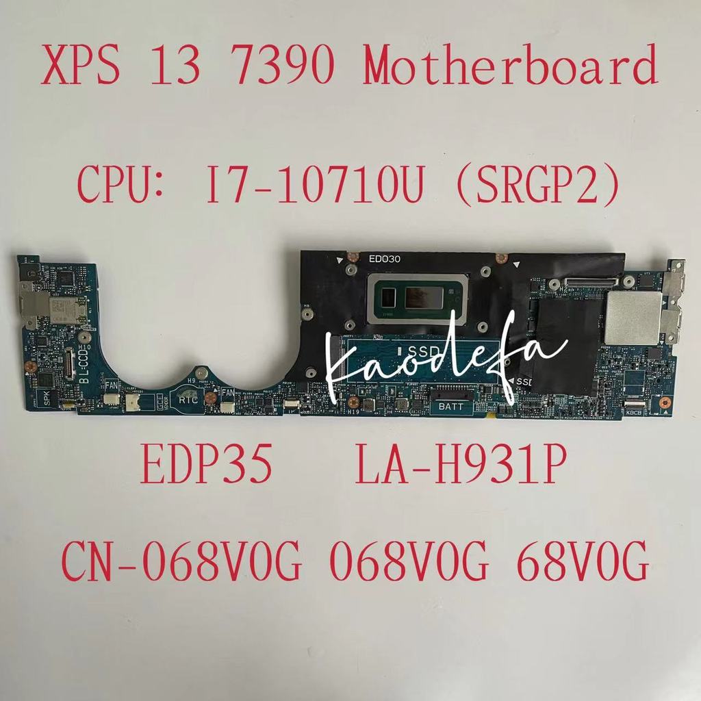 For Dell Xps 13 7390 Laptop Motherboard With Srgp2 I7-10710U Cpu Ram