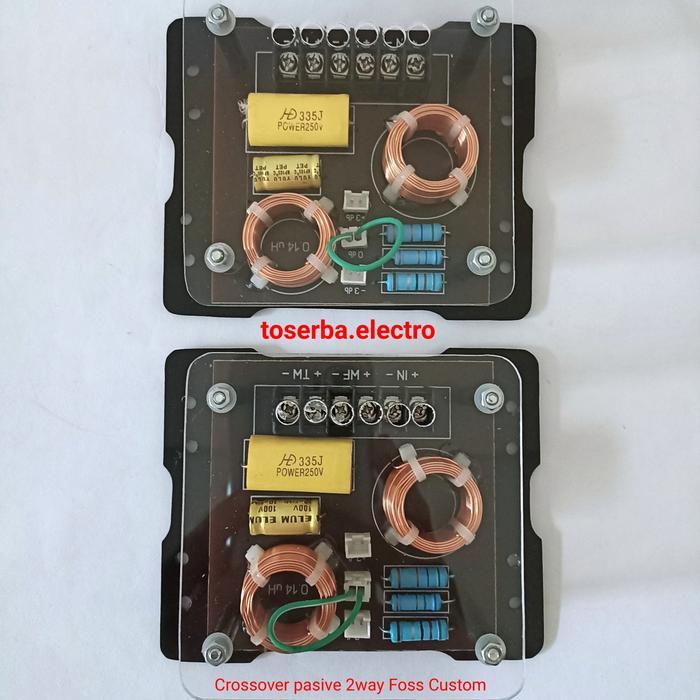 Crossover Passive 2way Pasif Midbass Tweeter Foss Genetic audio mobil