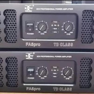POWER AMFLIPIER RDW FA5 PRO CLASS TD 2 CHANNEL ORIGINAL RDW