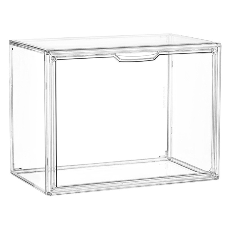 Storage Box Acrylic Organizer Book Bins File Shoe Bin Stackable