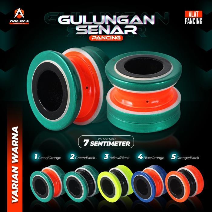 Golongan Kayu Senar Pancing - Gulungan Kayu Tali Pancing Polos dan Warna